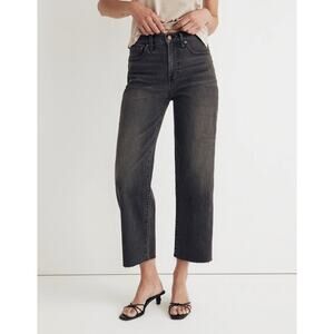 NWT Madewell The Perfect Vintage Wide Leg Crop Jean High Rise Denim Benley Wash